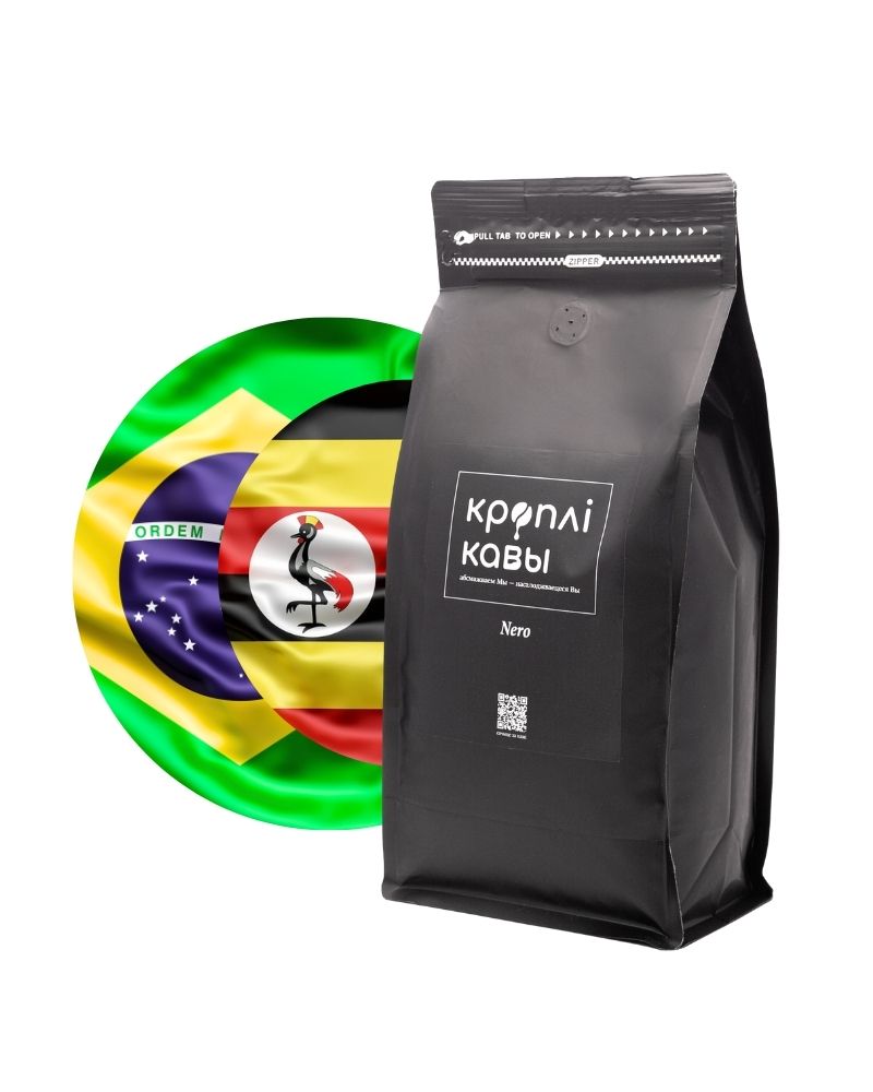 Кофе в зернах Nero - 250 гр. Кофе в зернах Nero 1кг