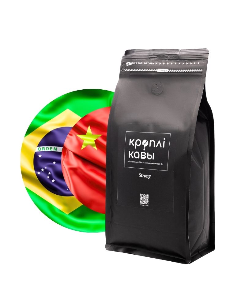 Кофе в зернах Strong - 1000 гр. Кофе в зернах Strong 1кг