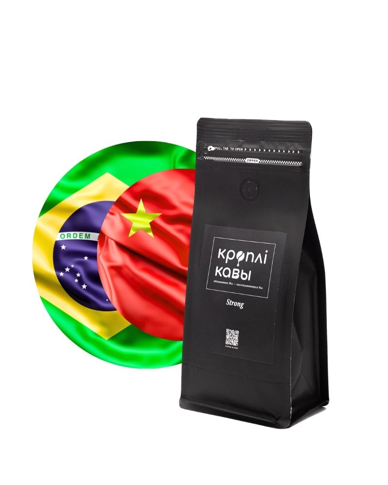 Кофе в зернах Strong - 250 гр. Кофе в зернах Strong 250гр